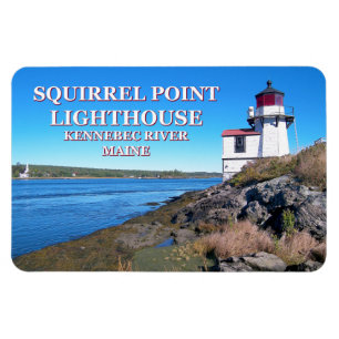 Eichhörnchen Leuchtturm Maine Flexi Magnet