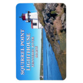 Eichhörnchen Leuchtturm Maine Flexi Magnet (Vertikal)