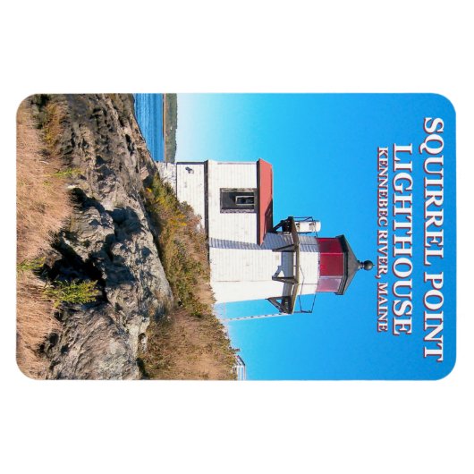 Eichhörnchen Leuchtturm Maine Flexi Magnet (Horizontal)