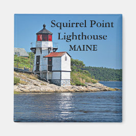 Eichhörnchen Leuchtturm, Maine Magnet