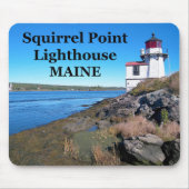 Eichhörnchen Leuchtturm Maine Mousepad (Vorne)