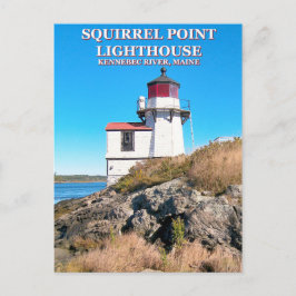 Eichhörnchen-Leuchtturm, Maine-Postkarte Postkarte