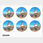 Eichhörnchen Leuchtturm, Maine Round Stickers (Blatt)