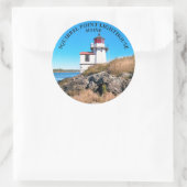 Eichhörnchen Leuchtturm, Maine Round Stickers (Tasche)