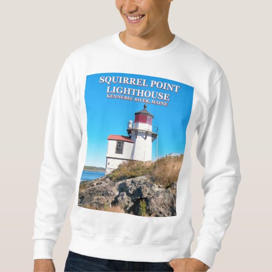 Eichhörnchen-Leuchtturm, Maine-Sweatshirt Sweatshirt (Vorderseite)