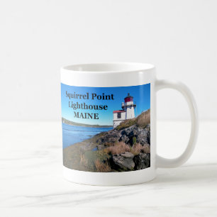 Eichhörnchen-Leuchtturm, Maine-Tasse Kaffeetasse