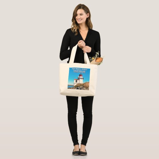Eichhörnchen Leuchtturm Maine Tote Bag Jumbo Stoffbeutel (Vorderseite (Model))