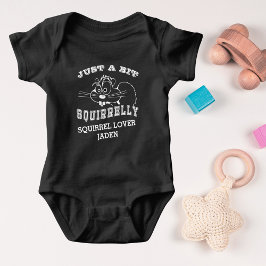 Eichhörnchen-Liebe Eichhörnchenweiße Art Name Baby Strampler