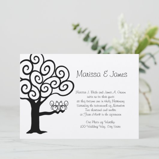 Eichhörnchen-Liebe Einladung (Stehend Vorderseite)