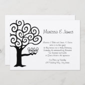 Eichhörnchen-Liebe Einladung (Vorne/Hinten)