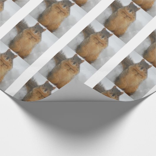 Eichhörnchen-Liebe Geschenkpapier (Ecke)