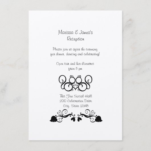 Eichhörnchen-Liebe Hochzeitskarte Begleitkarte (Vorderseite)