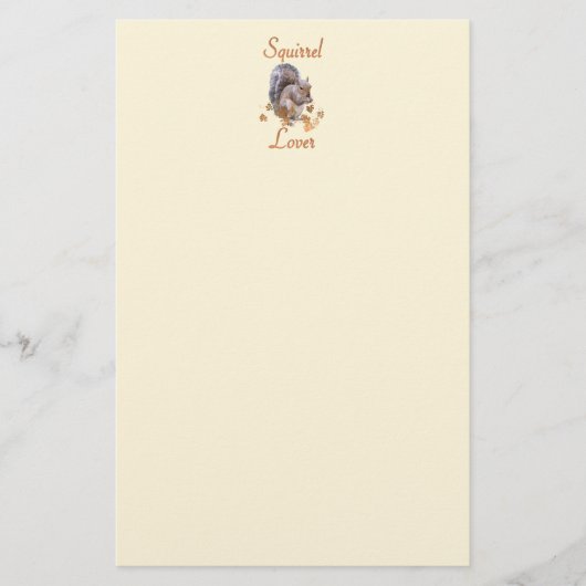 Eichhörnchen-Liebhaber Briefpapier (Vorderseite)