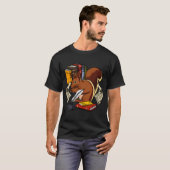 Eichhörnchen liest Buch T-Shirt (Vorne ganz)