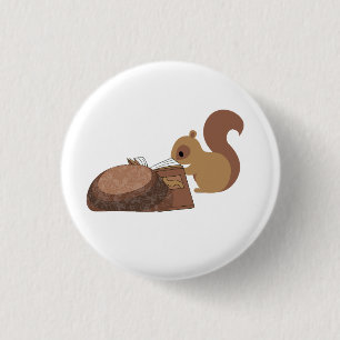 Eichhörnchen liest  button