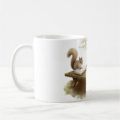 Eichhörnchen liest ein Buch Kaffeetasse (Links)