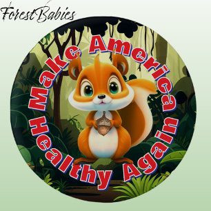 Eichhörnchen machen Amerika wieder gesund für die Button