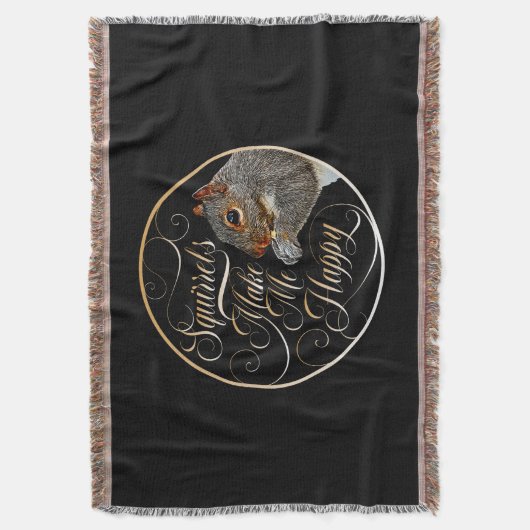 Eichhörnchen machen mich glücklich - Eichhörnchenl Decke (Vorderseite Vertikal)