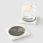 Eichhörnchen machen mich glücklich - Eichhörnchenl Steinuntersetzer (Seitenansicht)