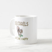 Eichhörnchen machen mich glücklich kaffeetasse (Vorderseite Links)