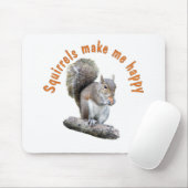 EICHHÖRNCHEN MACHEN MICH GLÜCKLICH MOUSEPAD (Mit Mouse)