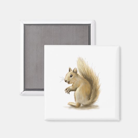 Eichhörnchen Magnet (Vorderseite/Rückseite)