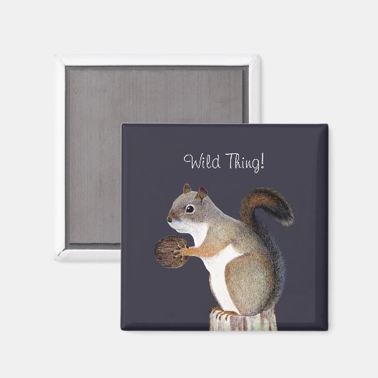Eichhörnchen Magnet (Vorderseite/Rückseite)