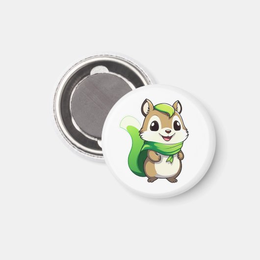 Eichhörnchen Magnet (Vorderseite/Rückseite)