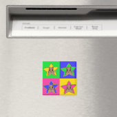 Eichhörnchen Magnet 4 Farben | Zeichnend Tier (In Situ (Geschirrspüler))