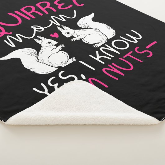 Eichhörnchen Mama ich weiß, ich bin Nüsse Sherpadecke (3/4)