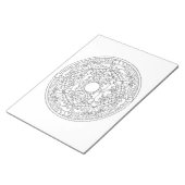 Eichhörnchen Mandala Coloring Book Pad Notizblock (angewinkelt)