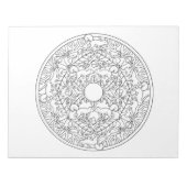 Eichhörnchen Mandala Coloring Book Pad Notizblock (Vorderseite)