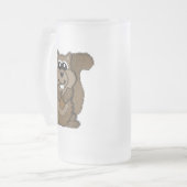 Eichhörnchen Mattglas Bierglas (Vorderseite Links)