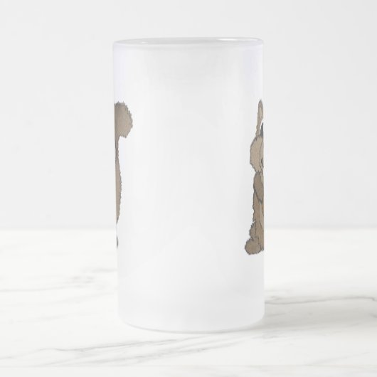 Eichhörnchen Mattglas Bierglas (Mittel)