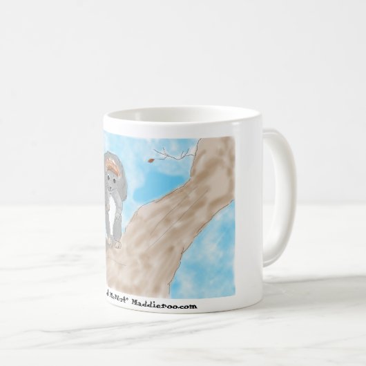 "Eichhörnchen McNut" 11 Unze-Tasse Kaffeetasse (VorderseiteRechts)