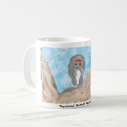 "Eichhörnchen McNut" 11 Unze-Tasse Kaffeetasse (Vorderseite Links)