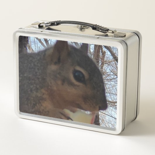 Eichhörnchen Metall Brotdose (Rückseite)