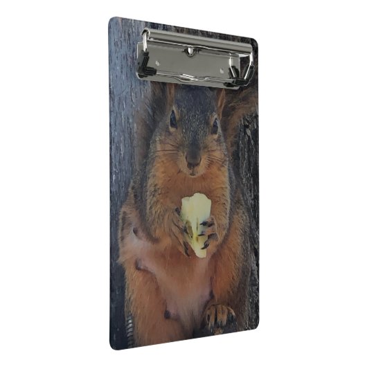 Eichhörnchen Mini Klemmbrett (Schrägansicht)
