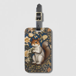 Eichhörnchen mit Acacia-Blume William Morris Gepäckanhänger