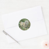 Eichhörnchen mit Acorn-Aufkleber Runder Aufkleber (Umschlag)
