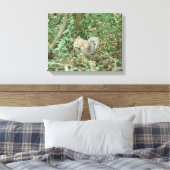 Eichhörnchen mit Acorn Canvas Print Leinwanddruck (Insitu (Schlafzimmer))