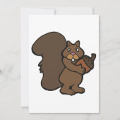 Eichhörnchen mit Acorn Einladung (Vorderseite)