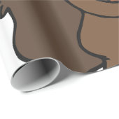 Eichhörnchen mit Acorn Geschenkpapier (Rolleneckpunkt)