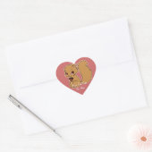 Eichhörnchen mit Acorn Heart Stickers (Umschlag)
