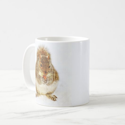 Eichhörnchen mit Acorn Kaffeetasse (Vorderseite Links)