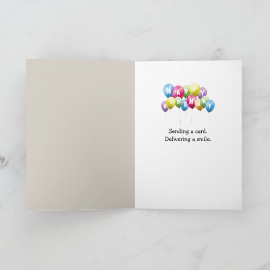 Eichhörnchen mit Acorn Karte (Innenseite)