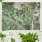 Eichhörnchen mit Acorn Küchentuch (Gefaltet)