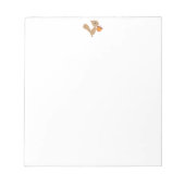 Eichhörnchen mit Acorn Notepad Notizblock (Vorderseite)