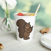Eichhörnchen mit Acorn Pappbecher