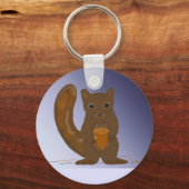 Eichhörnchen mit Acorn Schlüsselanhänger (Vorderseite)